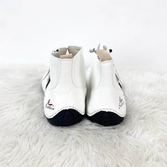Salkin 3.0 Barefoot Boots Mens Size 44 US 10 NWOB White Faux Leather Ankle Shoes - Picture 5 of 14